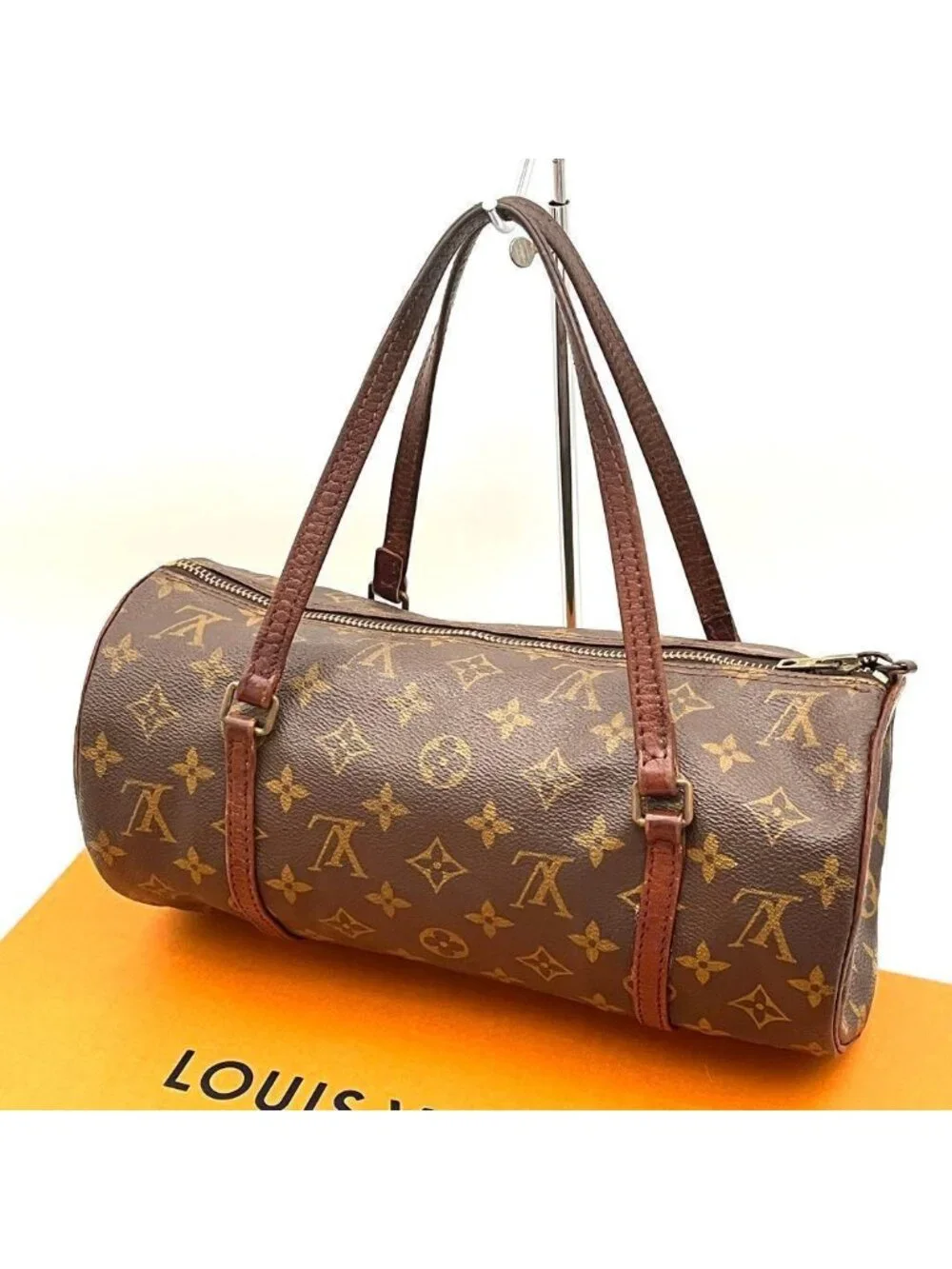 Louis Vuitton Papillon Parent and Child Pouch Monogram Boston Bag - Picture 2 of 8